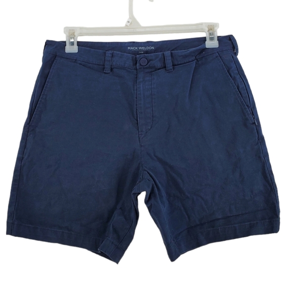 Mack Weldon Other - Mack Weldon 7” Shorts Men 34 Navy Chino Casual Comfort Maverick Tech Performance